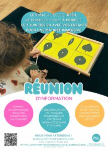 Lire la suite à propos de l’article Venez découvrir l’école d’Aubervilliers : Réunions d’information en mai et matinée immersive en juin!